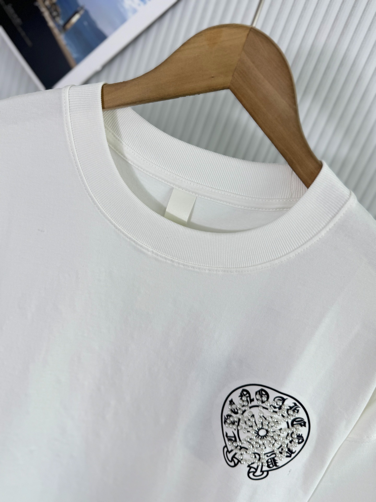 クロムハーツ「Chrome Hearts」 2025SS クロスパッチワークTシャツ 26/2 320g