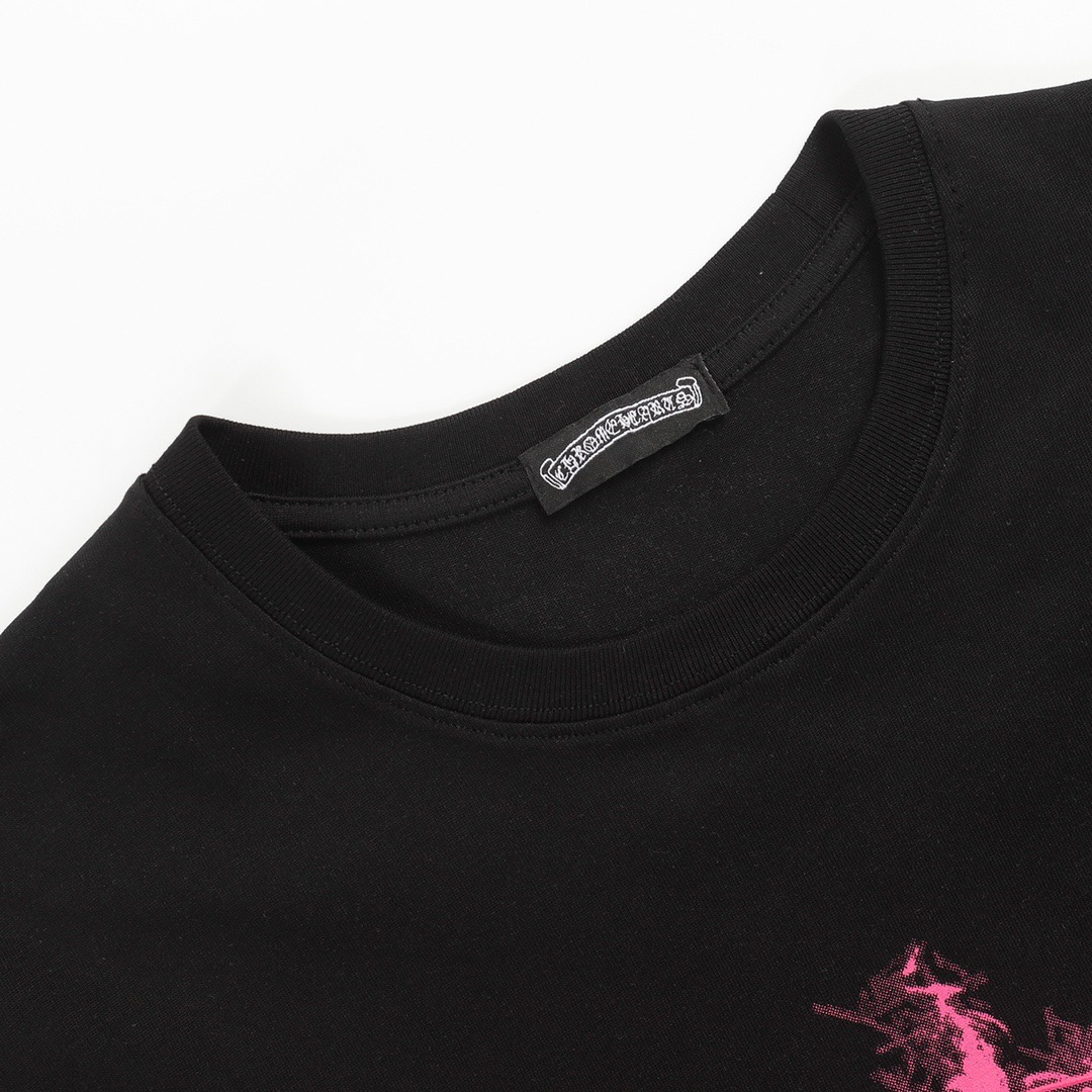 クロムハーツ「Chrome Hearts」フレイムクロス フォームプリントTシャツ + オーバーサイズ半袖Tシャツ