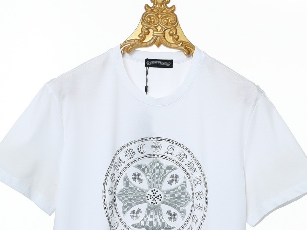 クロムハーツ「Chrome Hearts」ミニマルロゴ プリントTシャツ