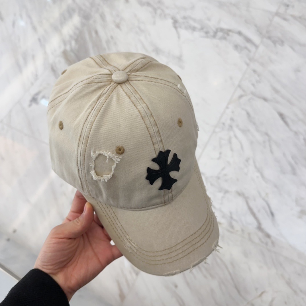 クロムハーツ「Chrome Hearts」ディストレスド キャップ