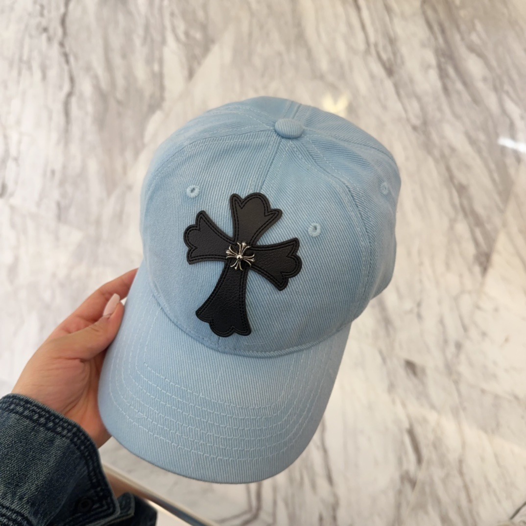 クロムハーツ「Chrome Hearts」ディストレスド スナップバック キャップ