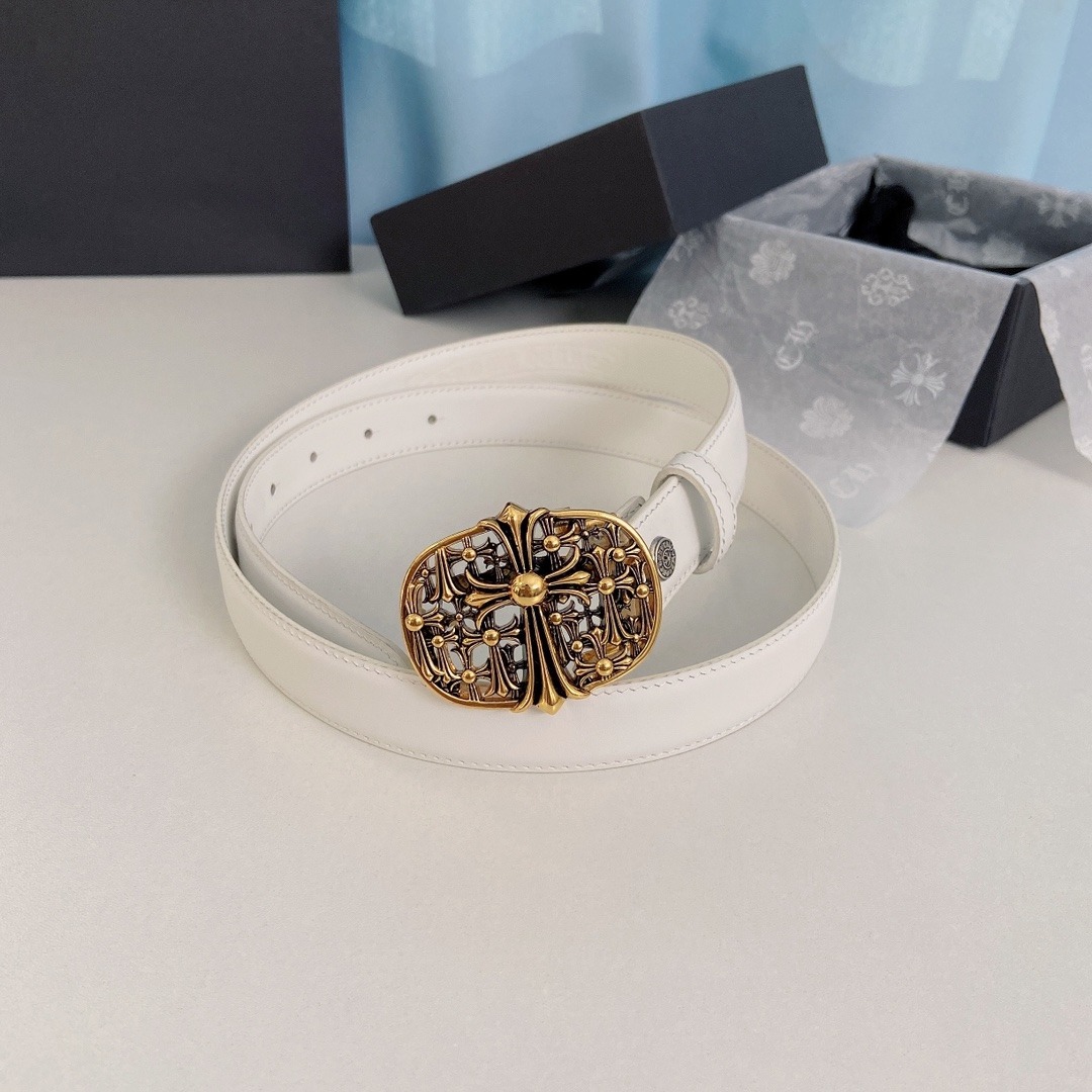 クロムハーツ「Chrome Hearts」ミニ デタッチャブル ベルト 2.5cm