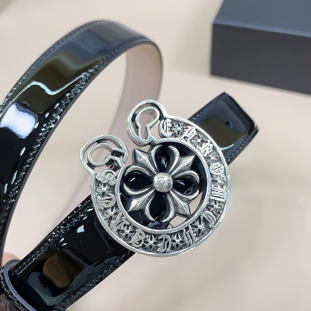 クロムハーツ「Chrome Hearts」ミニ ロゴ デタッチャブルベルト