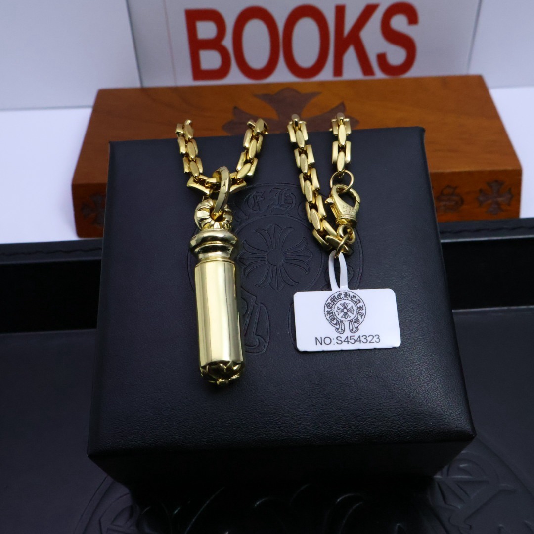 クロムハーツ「Chrome Hearts」ゴールドクロス ハンドメイドネックレス