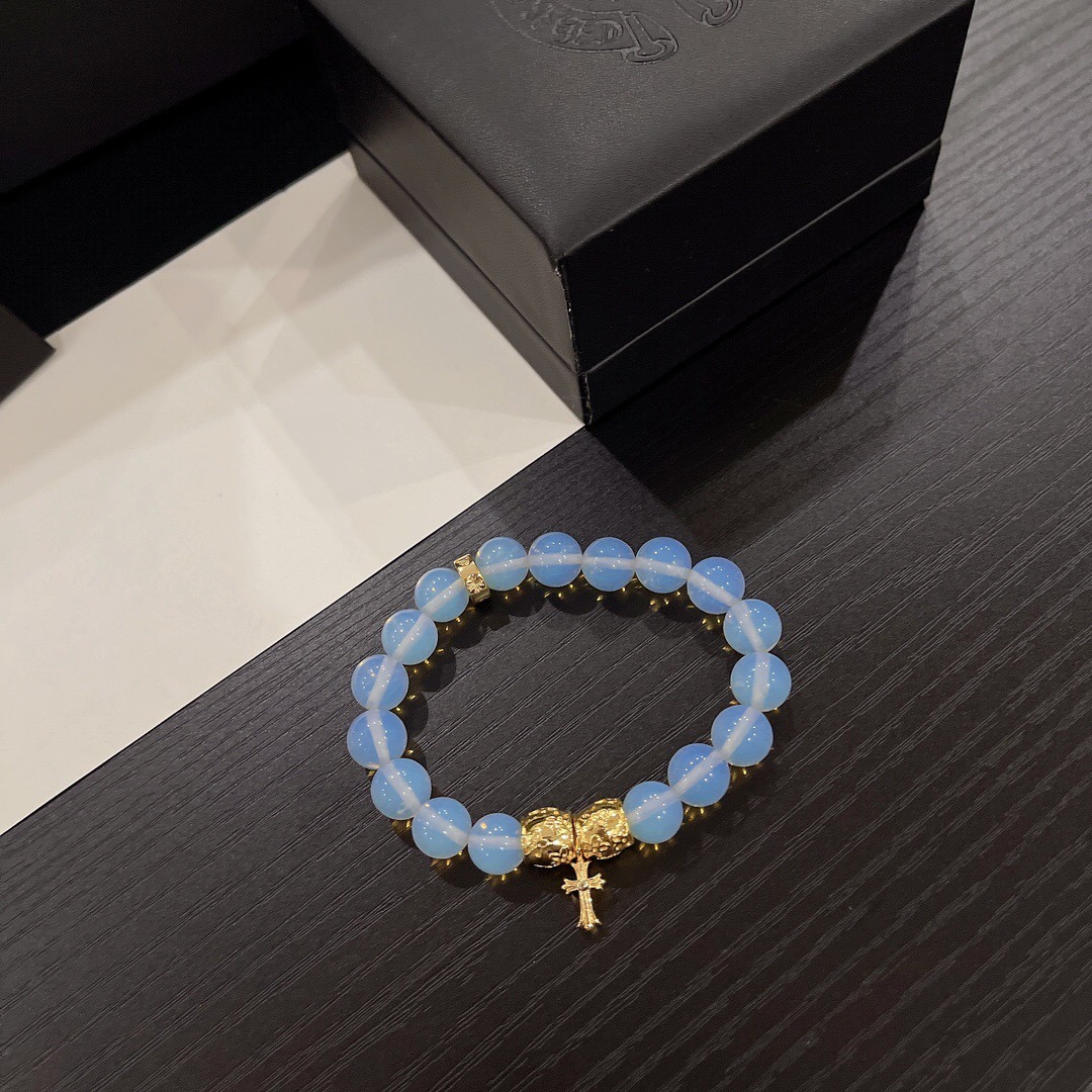 クロムハーツ「Chrome Hearts」925シルバー エラスティック ブレスレット