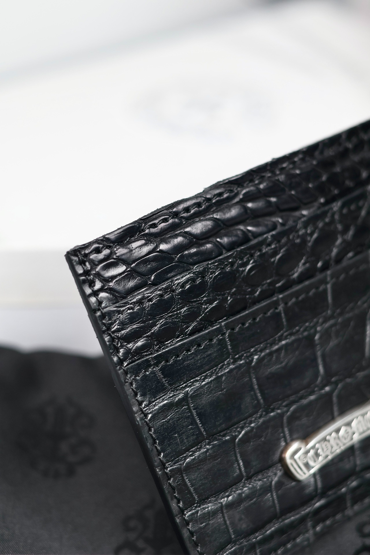 クロムハーツ「Chrome Hearts」クロコダイルレザー カードケース