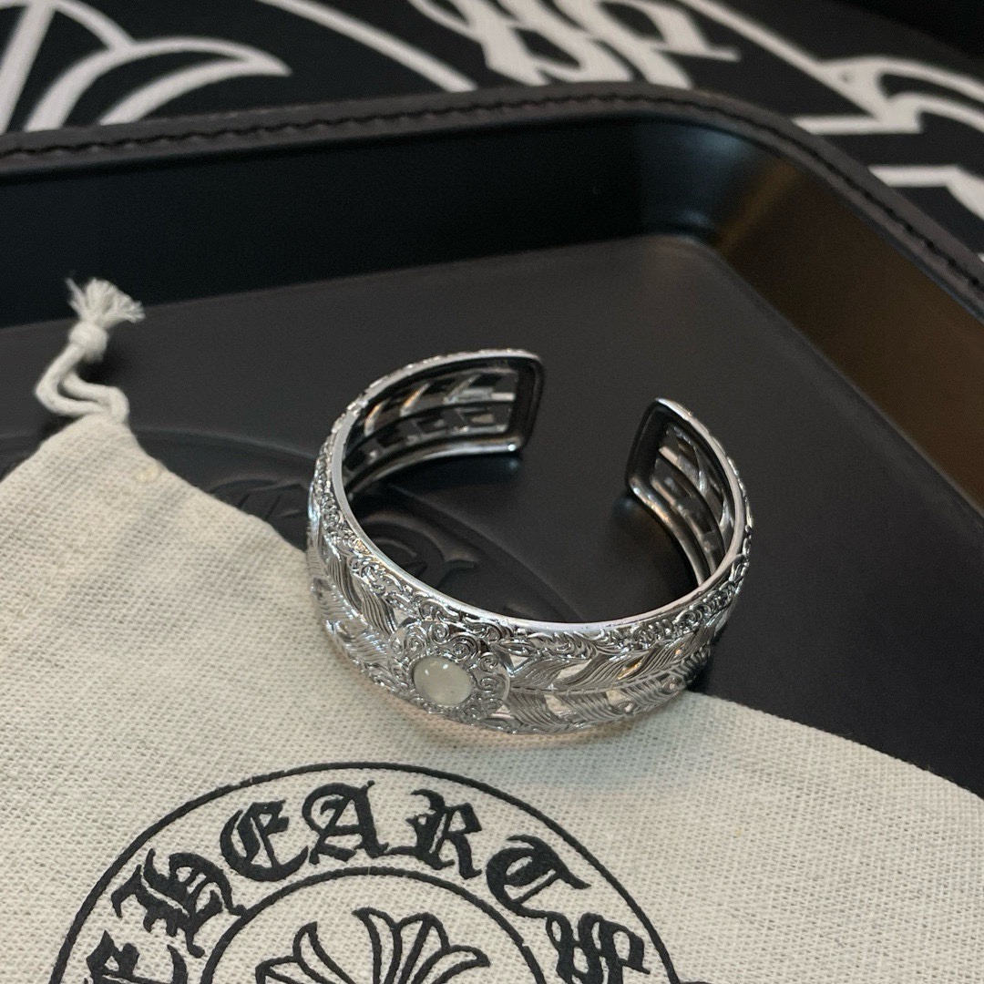 クロムハーツ「Chrome Hearts」Tropical Gothic Wide Cuff Bracelet