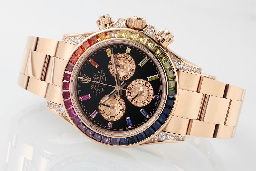 ロレックス「Rolex」コスモグラフ デイトナ レインボー メカニカル ウォッチ 40MM