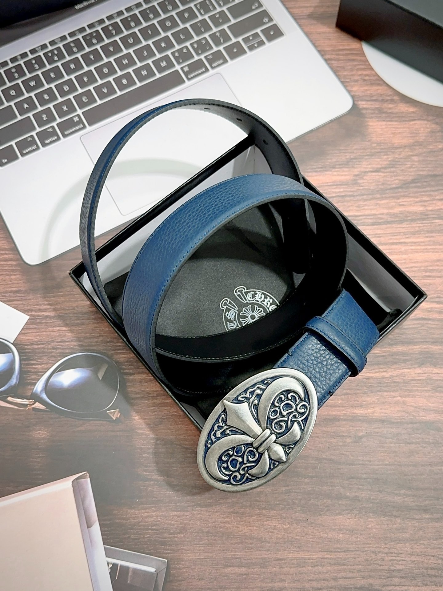 クロムハーツ「Chrome Hearts」スムースレザー ベルト