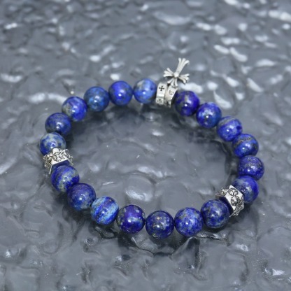 クロムハーツ「Chrome Hearts」カップルストーン エラスティックブレスレット