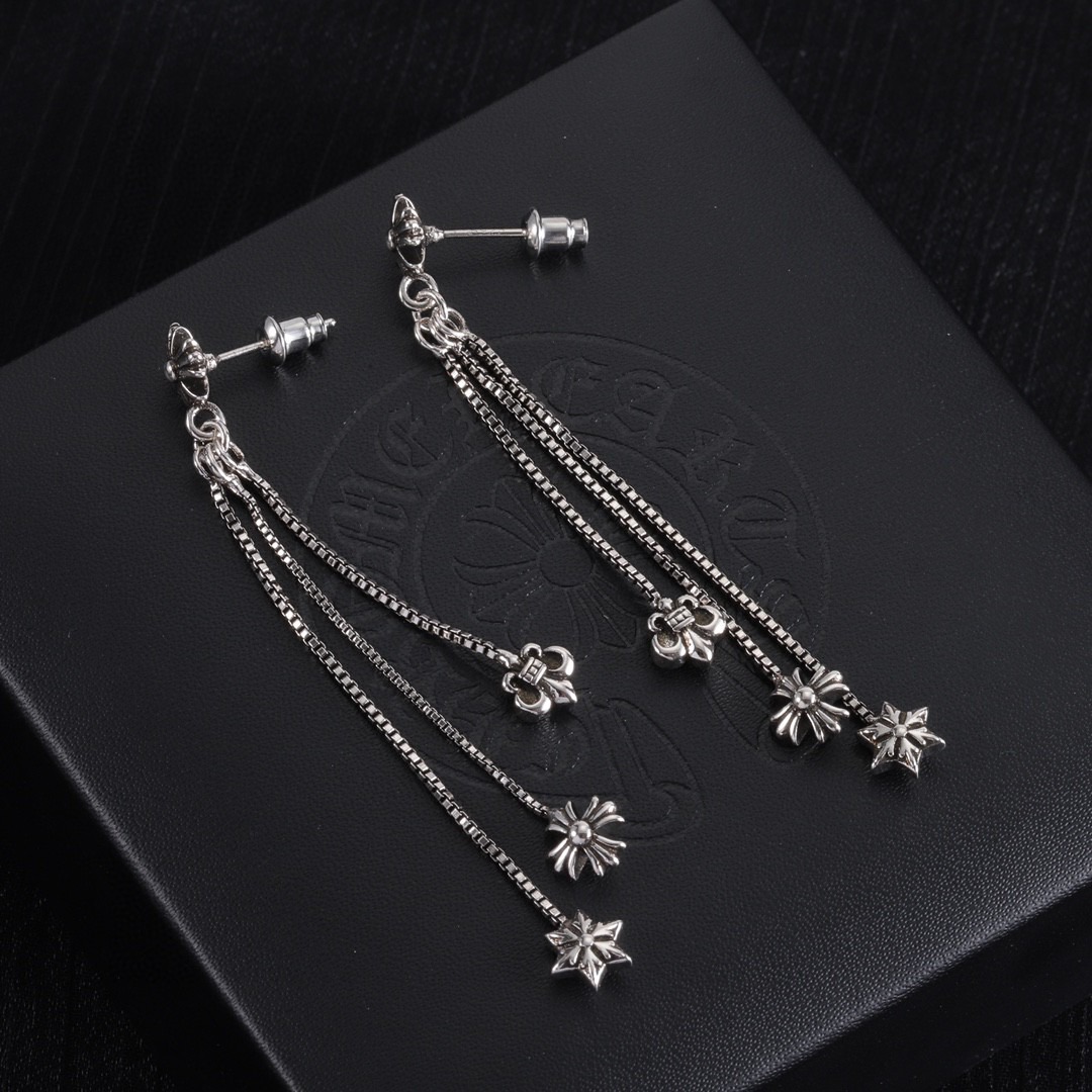 クロムハーツ「Chrome Hearts」クロムハーツ フリンジピアス S925 ピアス