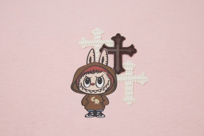 クロムハーツ「Chrome Hearts」タオル地パッチ デジタルプリントTシャツ