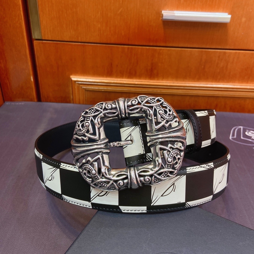 クロムハーツ「Chrome Hearts」ケルトツードラゴン フィックスベルト 3.8cm