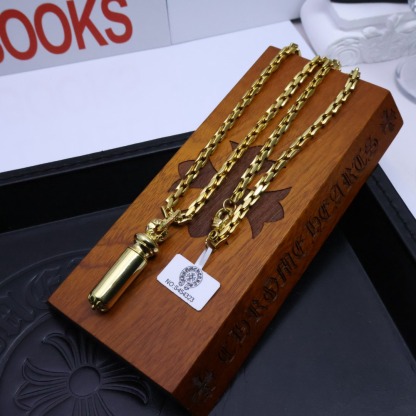 クロムハーツ「Chrome Hearts」ゴールドクロス ハンドメイドネックレス