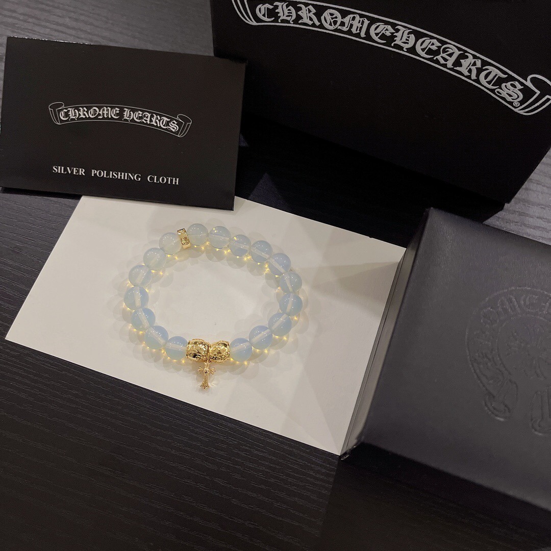 クロムハーツ「Chrome Hearts」925シルバー エラスティック ブレスレット
