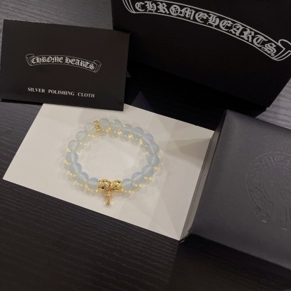 クロムハーツ「Chrome Hearts」925シルバー エラスティック ブレスレット