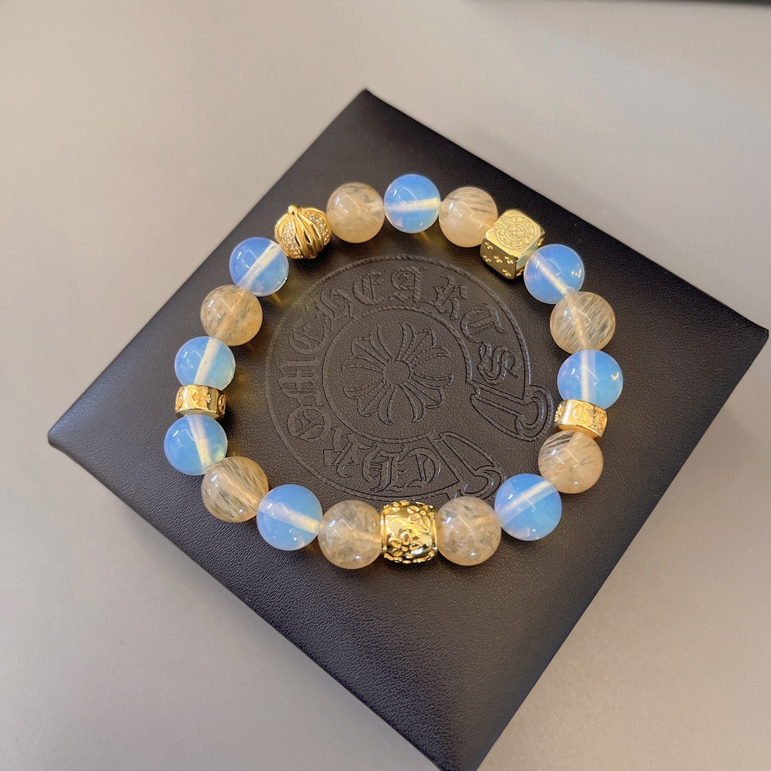 クロムハーツ (Chrome Hearts)クロム ハーツ スカル アンティーク ブレスレット