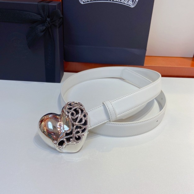 クロムハーツ「Chrome Hearts」ツリーオイルレザー デタッチャブルベルト 2.5cm