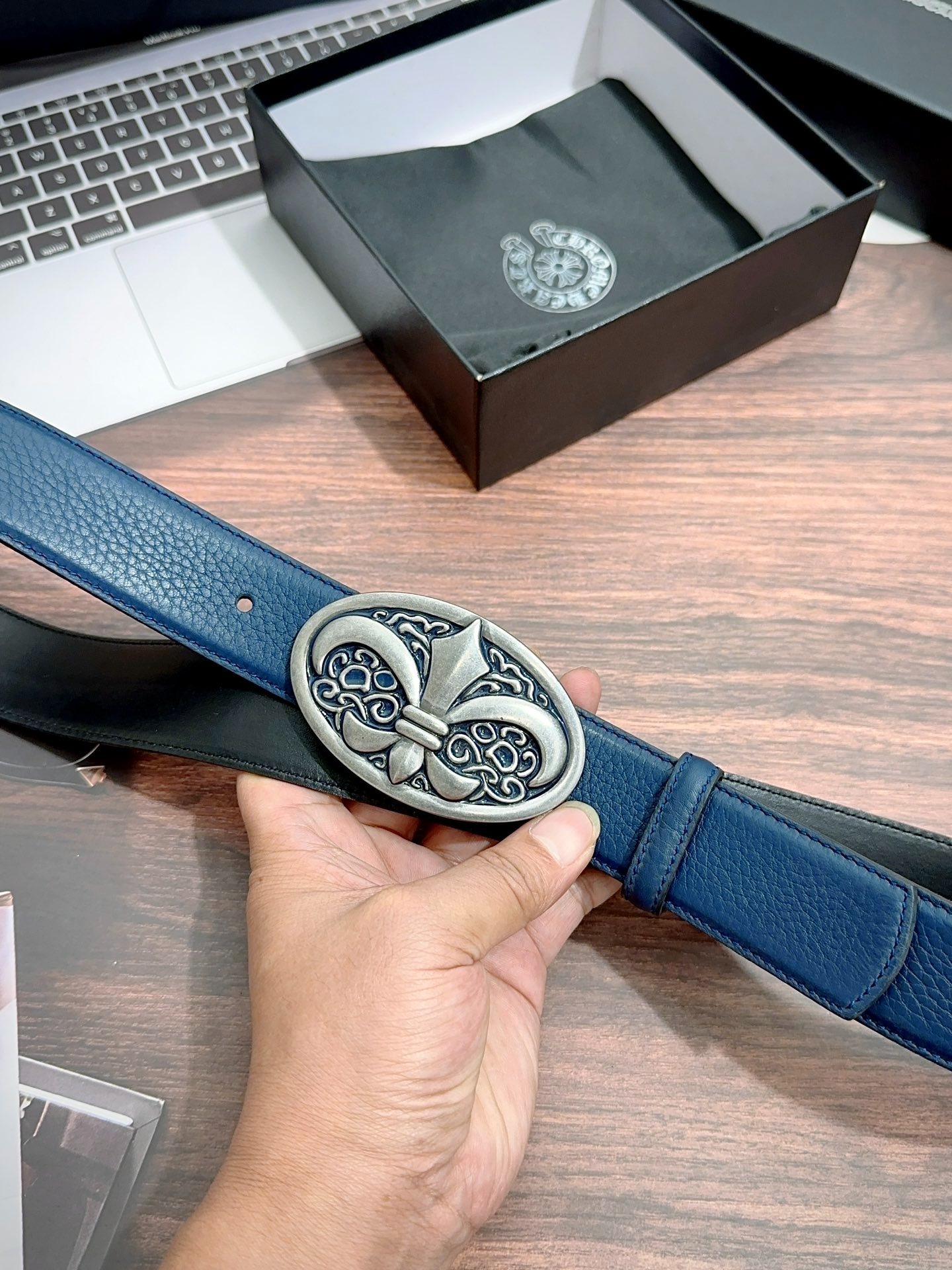 クロムハーツ「Chrome Hearts」スムースレザー ベルト