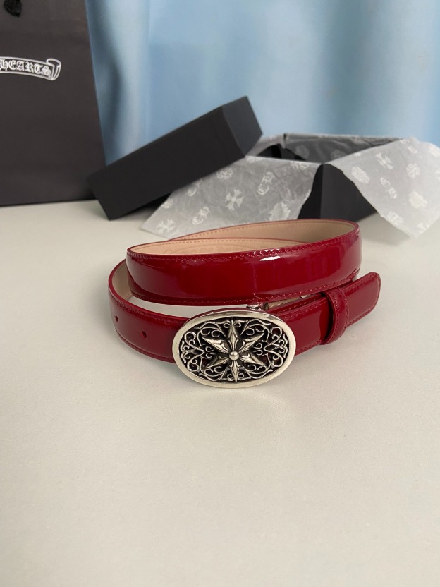 クロムハーツ「Chrome Hearts」 ミニ スターモチーフ デタッチャブルベルト 2.5cm