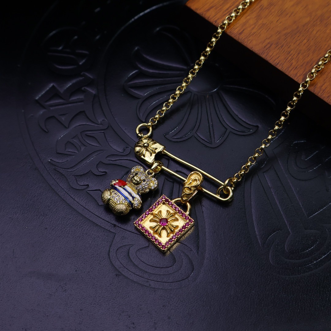 クロムハーツ「Chrome Hearts」ビンテージクロス マルチスタイルネックレス