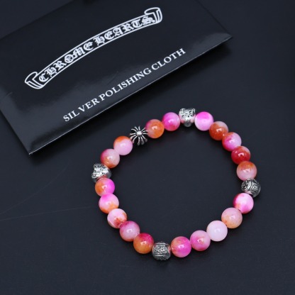 クロムハーツ「Chrome Hearts」カップル用 ストーン＆シルバー エクステンションブレスレット