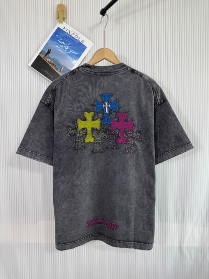 クロムハーツ「Chrome Hearts」ホースシュー＆クロス アプリケTシャツ