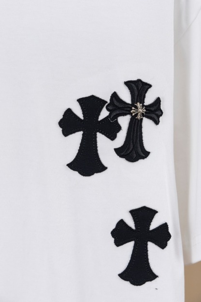 クロムハーツ「Chrome Hearts」サンスクリットホースシュー パッチワークTシャツ