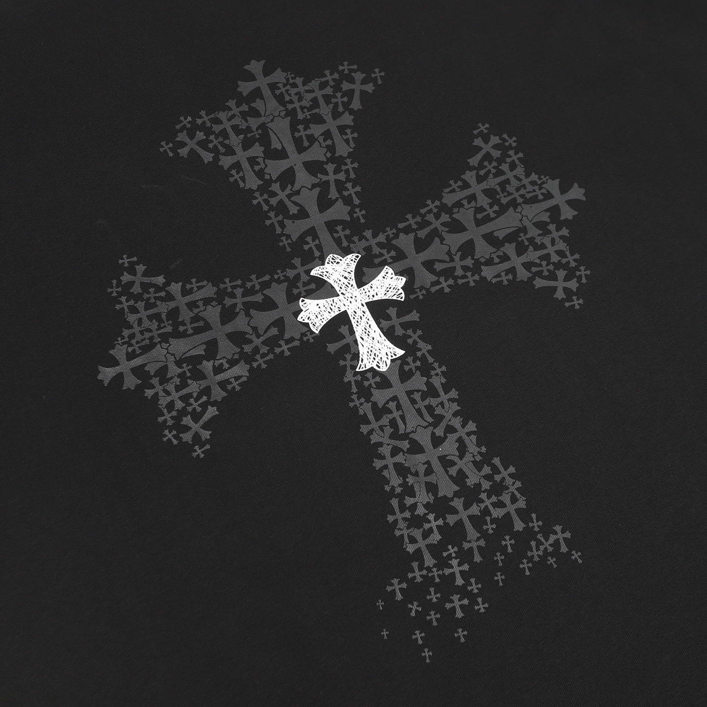 クロムハーツ「Chrome Hearts」クロスプリント リラックスTシャツ