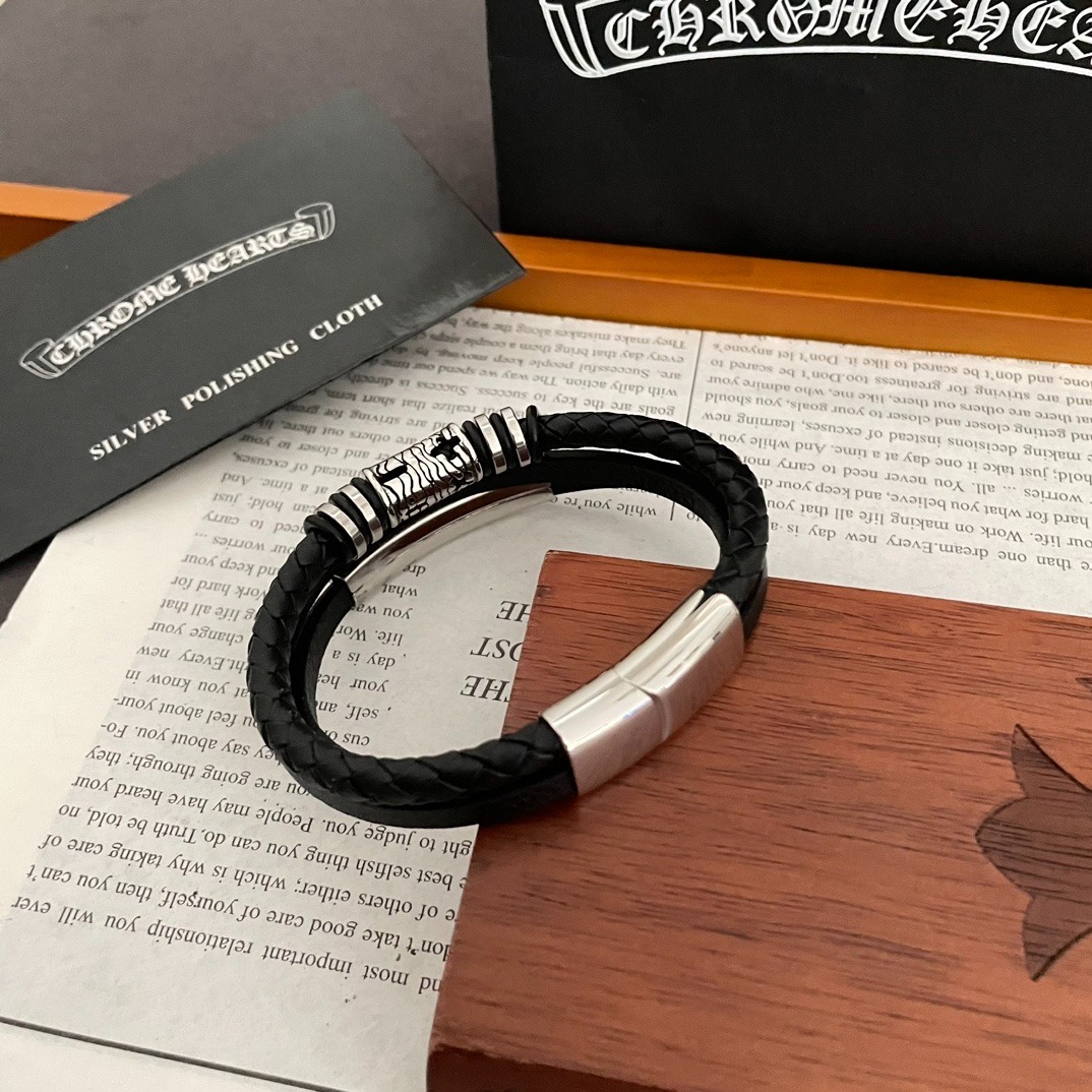 クロムハーツ「Chrome Hearts」ビンテージダブルリング ブレスレット