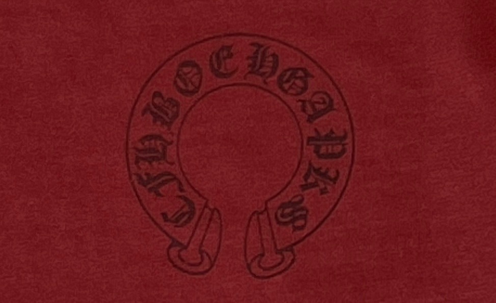 クロムハーツ「Chrome Hearts」ドット＆ホースシュー プリント ブラッシュドコットン Tシャツ