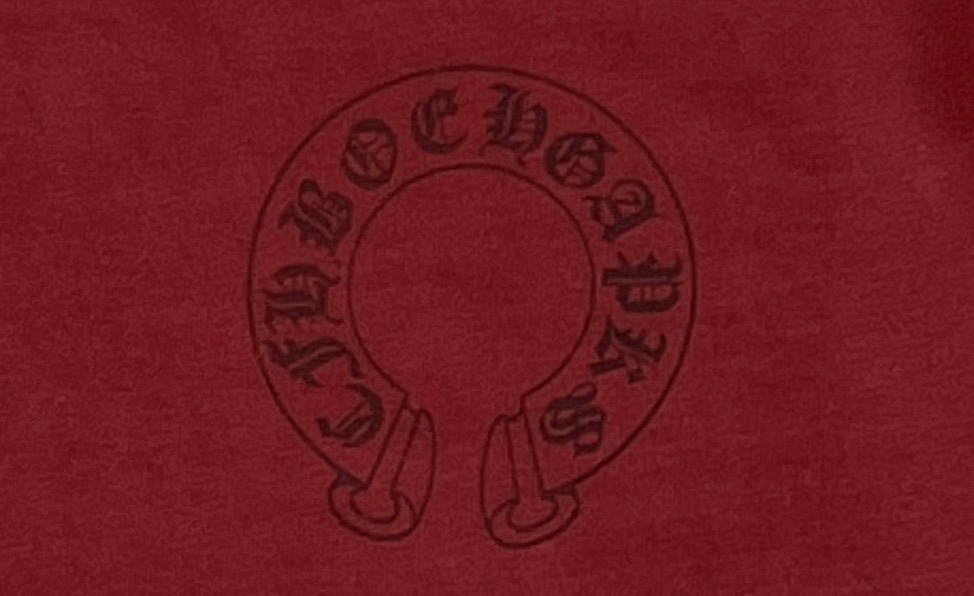 クロムハーツ「Chrome Hearts」ドット＆ホースシュー プリント ブラッシュドコットン Tシャツ