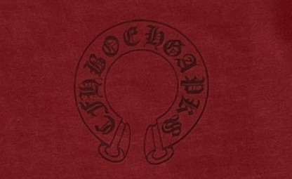 クロムハーツ「Chrome Hearts」ドット＆ホースシュー プリント ブラッシュドコットン Tシャツ