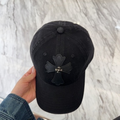 クロムハーツ「Chrome Hearts」ディストレスド スナップバック キャップ