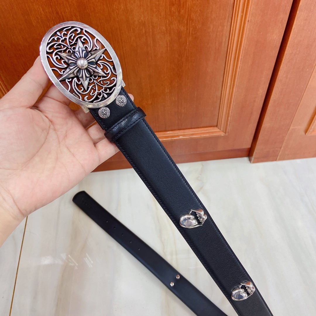 クロムハーツ「Chrome Hearts」 ヘキサグラム スター ベルト