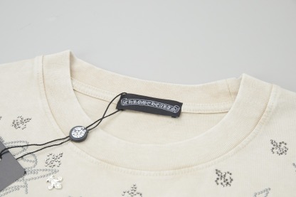 クロムハーツ「Chrome Hearts」クロスデザインTシャツ + 半袖Tシャツ（S/M/L/XL）