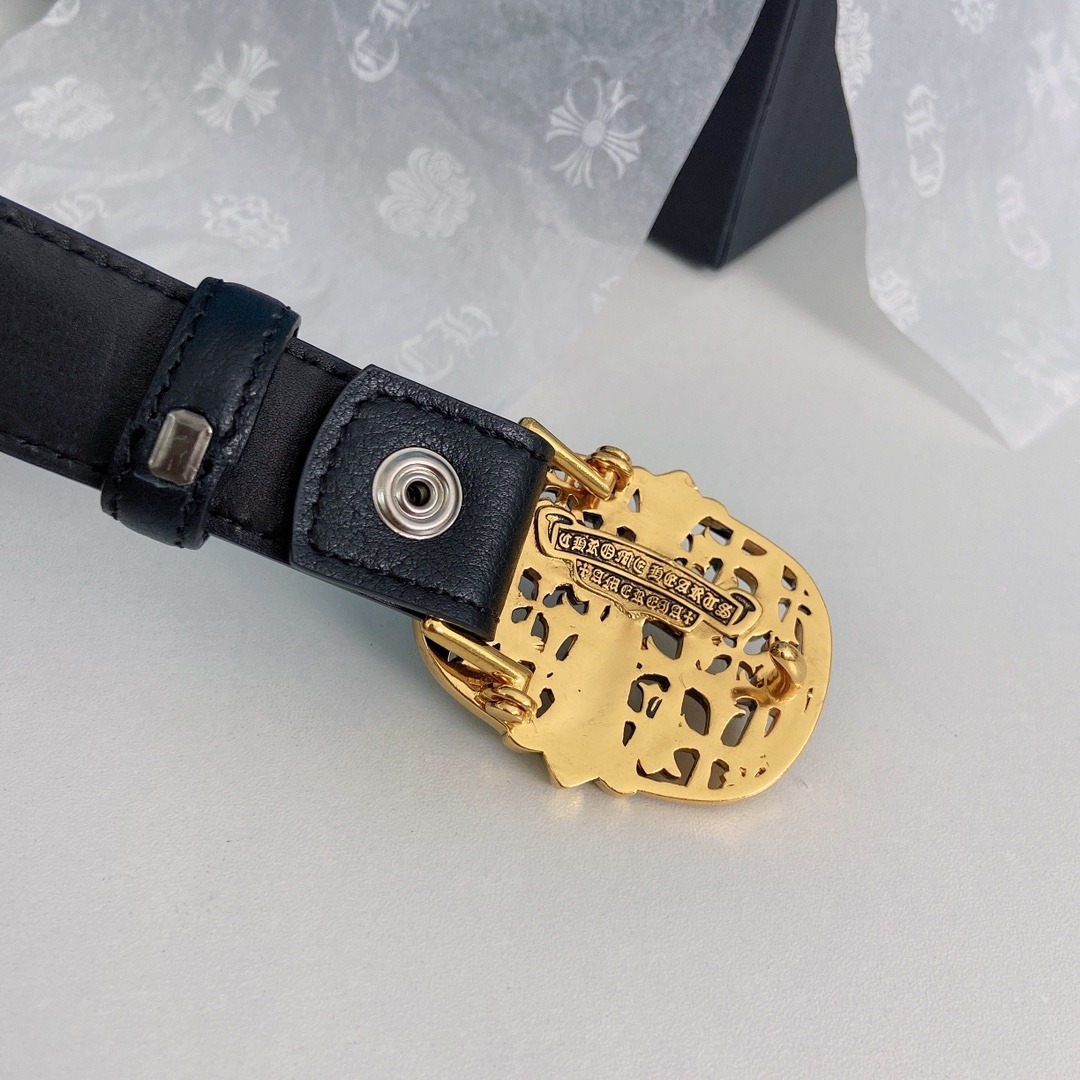 クロムハーツ「Chrome Hearts」ミニ デタッチャブル ベルト 2.5cm