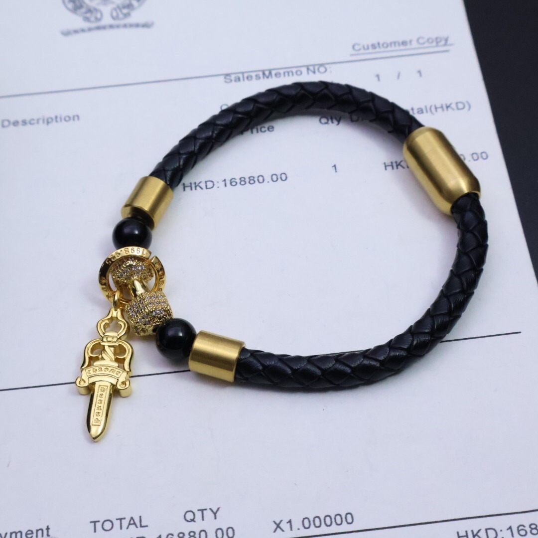 クロムハーツ「Chrome Hearts」Rebel Core Cuff Bracelet