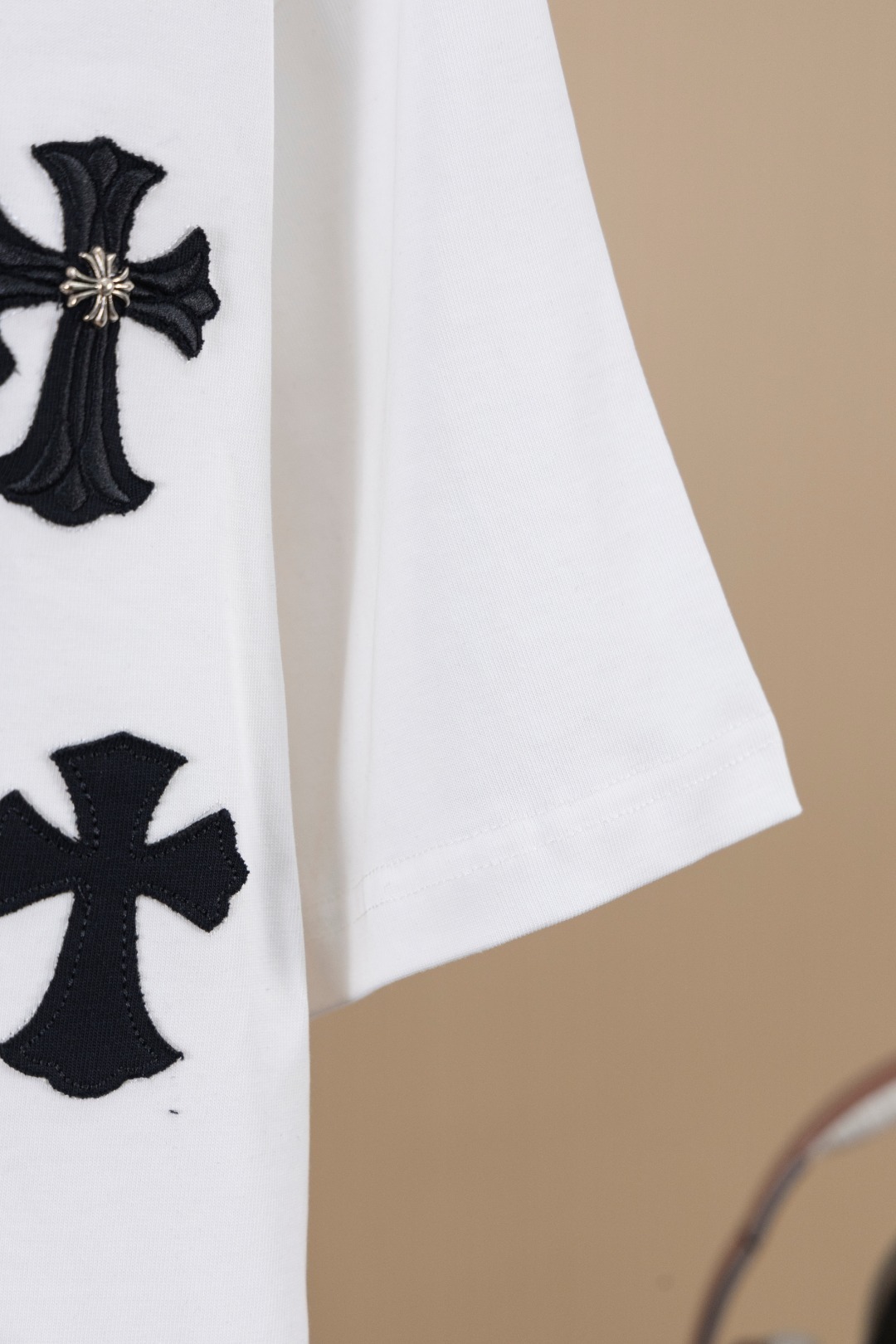 クロムハーツ「Chrome Hearts」サンスクリットホースシュー パッチワークTシャツ