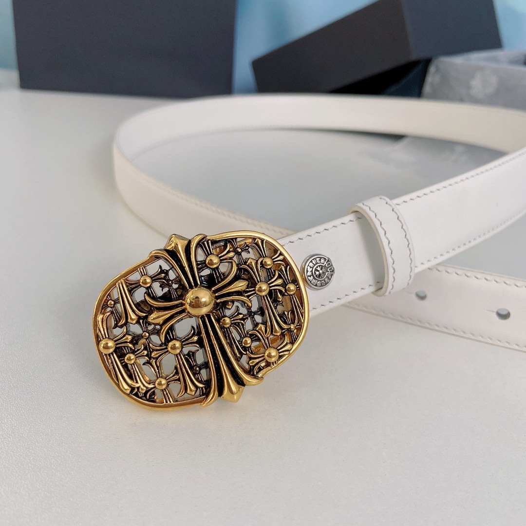 クロムハーツ「Chrome Hearts」ミニ デタッチャブル ベルト 2.5cm