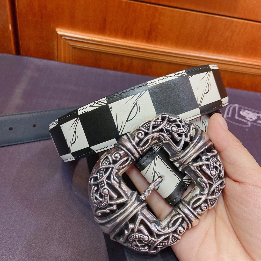 クロムハーツ「Chrome Hearts」ケルトツードラゴン フィックスベルト 3.8cm