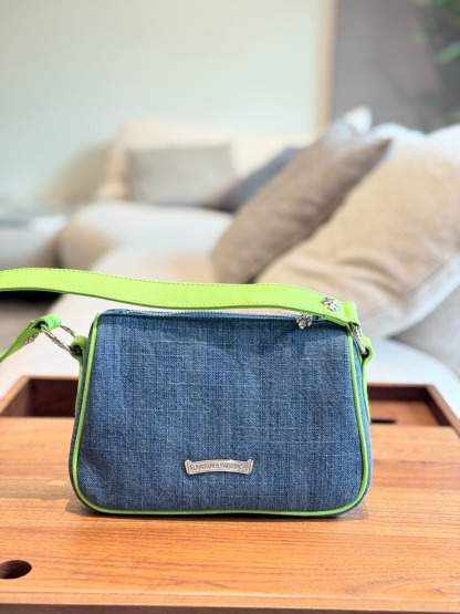 クロムハーツ「Chrome Hearts」デニムパッチナゲット ショルダーバッグ