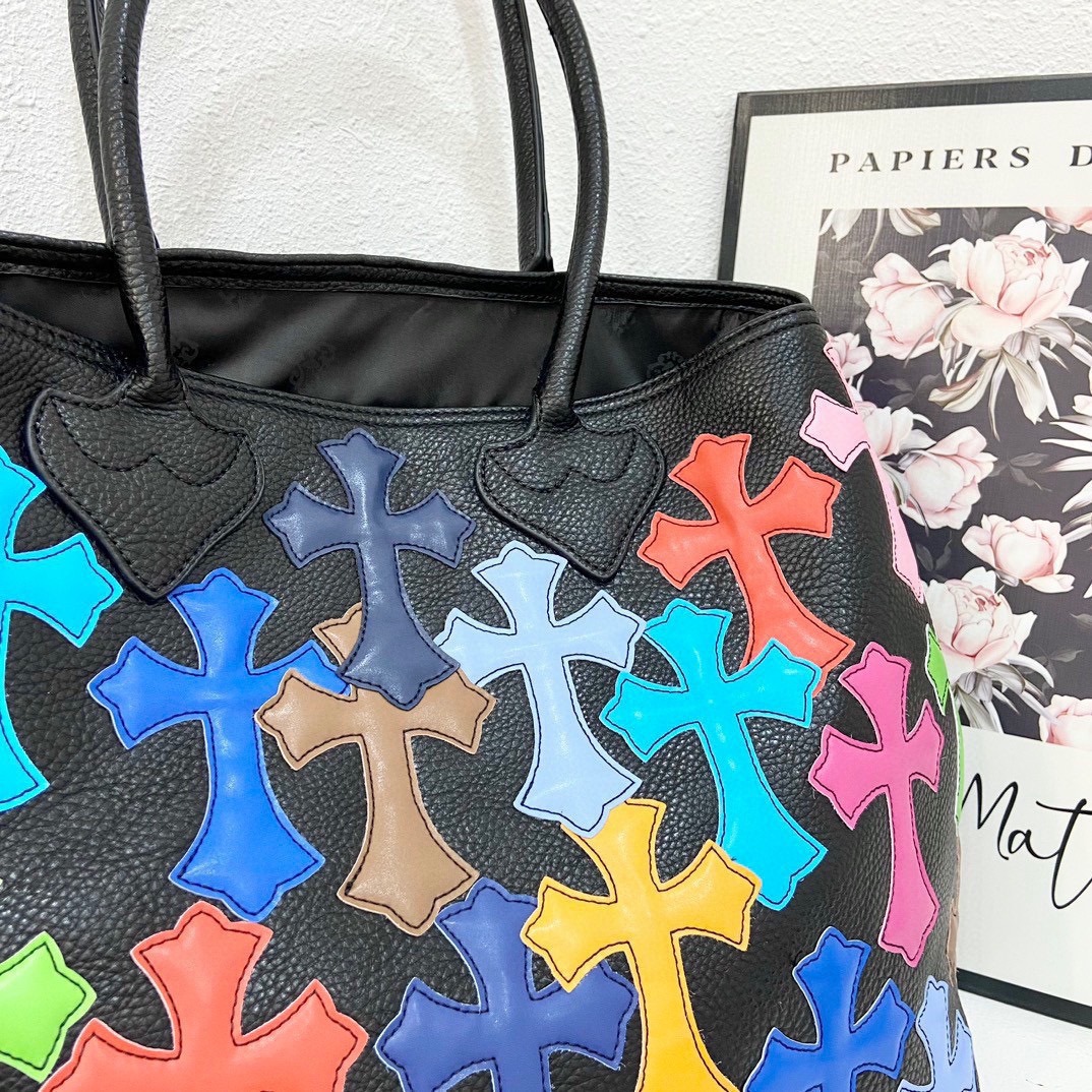 クロムハーツ「Chrome Hearts」カラークロス ラージトートバッグ