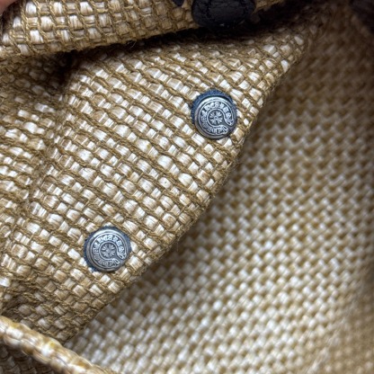 クロムハーツ「Chrome Hearts」クロスエンブロイダリー ラフィアバッグ