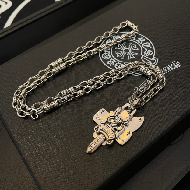 クロムハーツ「Chrome Hearts」ビンテージトリニティ ペンダントネックレス