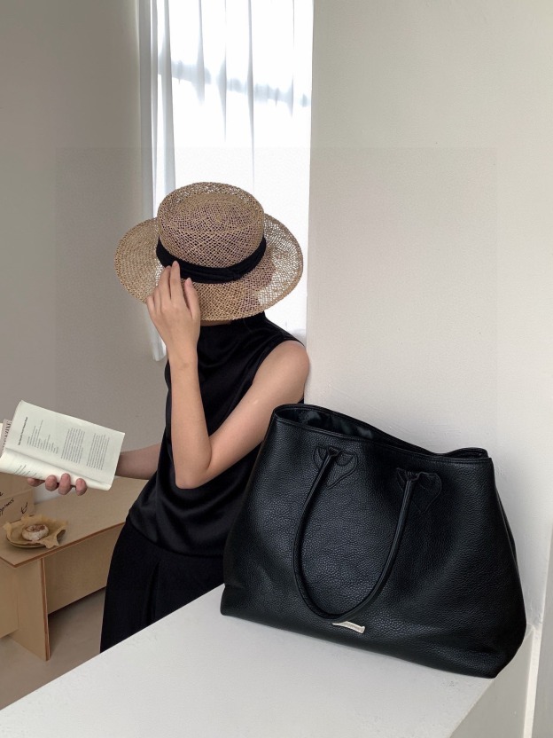 クロムハーツ「Chrome Hearts」クロスロゴ レザートートバッグ 42×32×16cm