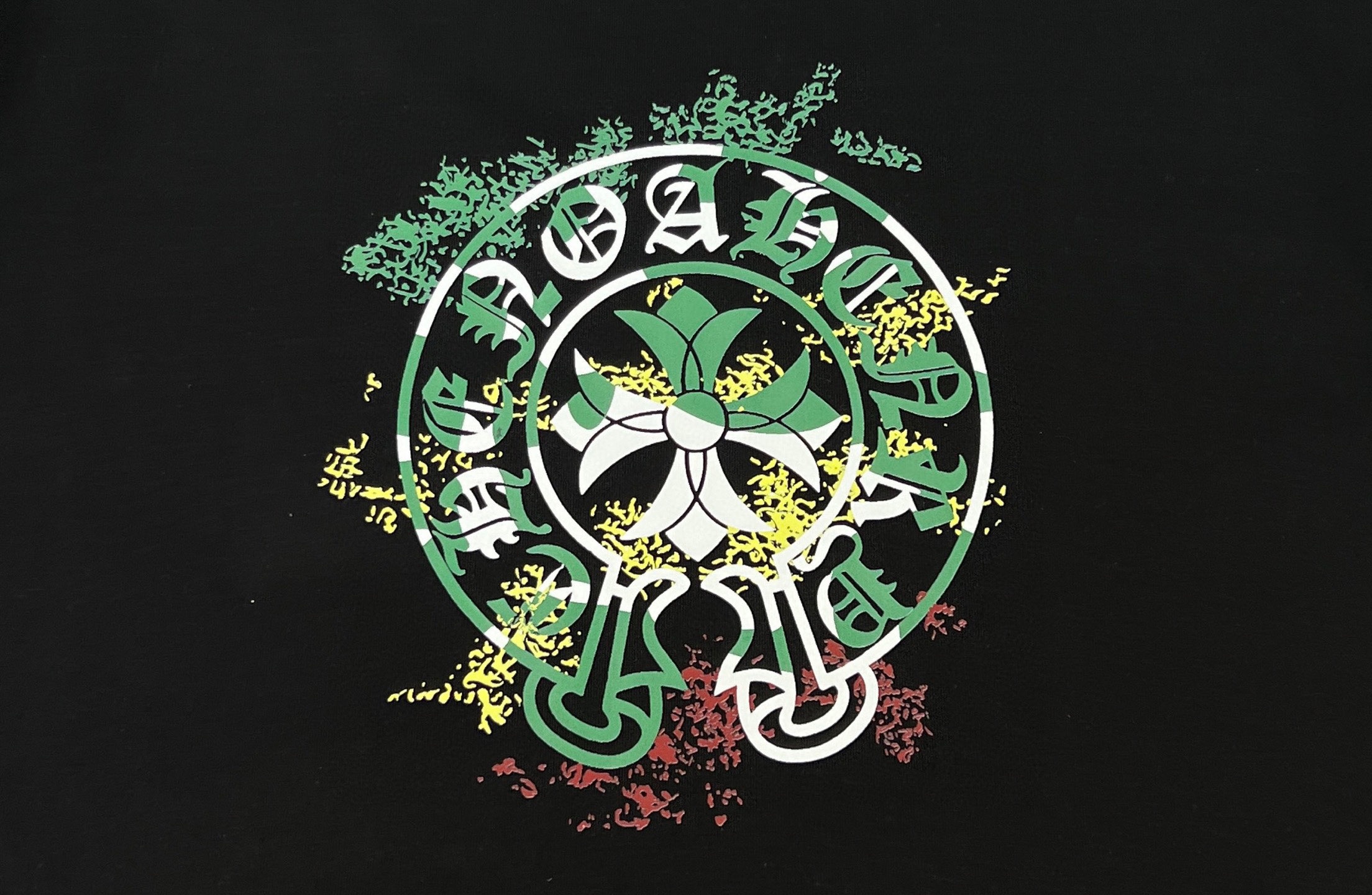 クロムハーツ「Chrome Hearts」シグネチャークロス プリントTシャツ