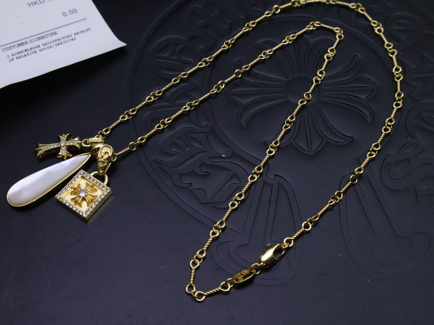 クロムハーツ「Chrome Hearts」ミリタリークロスフラワーネックレス