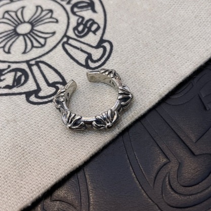 クロムハーツ (Chrome Hearts)クロム ハーツ オープン クロス フラワー アンティーク リング