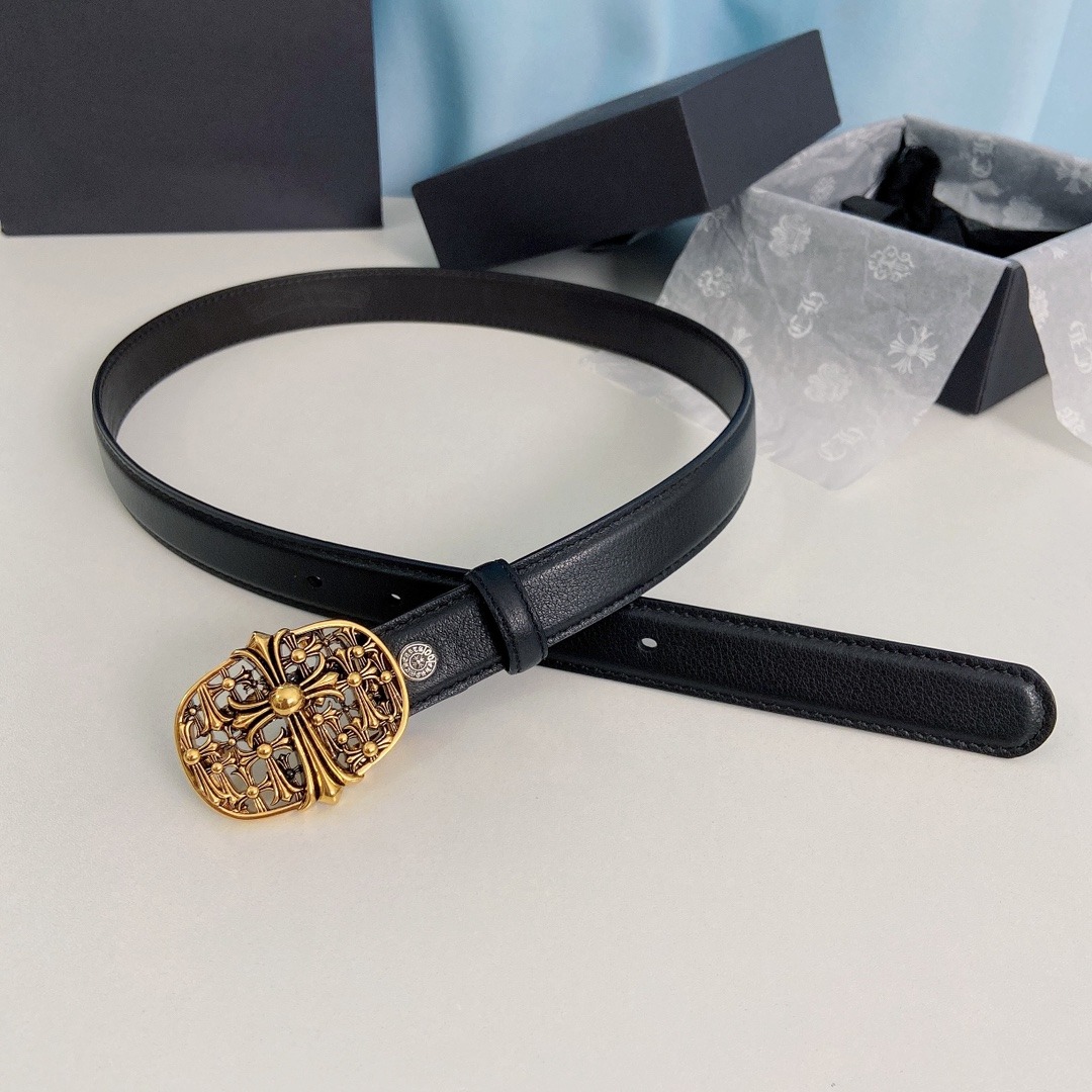 クロムハーツ「Chrome Hearts」ミニ デタッチャブル ベルト 2.5cm